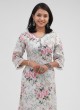 Linen Printed Kurti